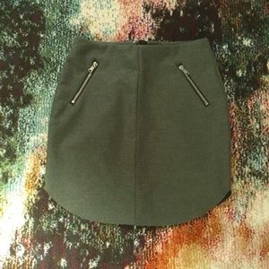 H&M Zipper Mini Skirt